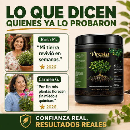Tierra Fertil - Viresta Fertilizante Orgánico para Mejora de Raíces y Suelo