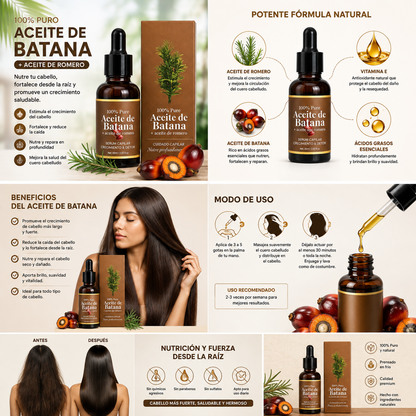 Aceite de Batana Organico 30 ml